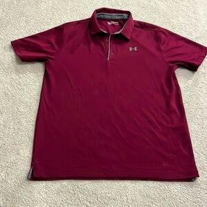 Under Armour Men's Maroon Polo Shirt